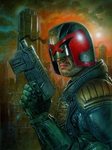 Dredd Judge Awesome Painting Art 32x24 Print Poster