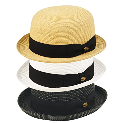 Summer Bowler Hat (S/M, WHITE)