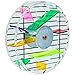 Niteangel Parrot Creative Foraging Systems, Foraging Wheel, Bird Foraging Toy, 6-inch Diameter
