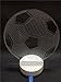 AZALCO 3D Illusion LED Night Lamp Soccer 16 Color Change with Build-in Battery