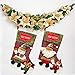 JOYco Handmade Embroidered Hooked Christmas Stockings for Home Decor Set of 2