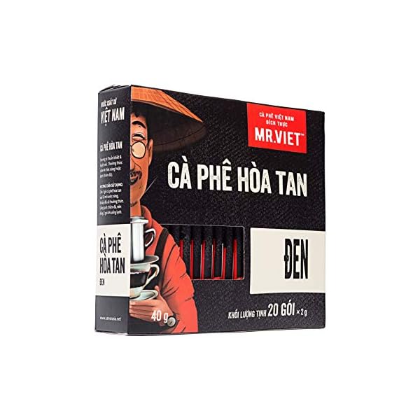 Mr Viet Black Instant Coffee 20 Pouches | Authentic Vietnamese Coffee, Freeze-Dried. Quick. Convenient. Tasty – Bild 3