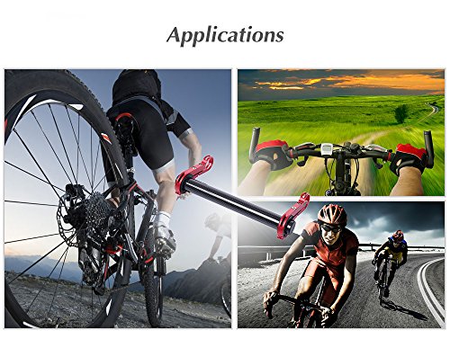 Stylrtop 31.8MM Outdoor Lamp Bicycle Computer Flashlight Double Handlebar Extender Holder (Black) - Thumbnail 5