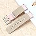 bayite for Fitbit Blaze Bands, Accessory Leather Wristband for Fitbit Blaze Smart Watch, Small, Light Pink 5.5-6.7 inches
