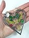 Grandma Window Suncatcher - Pressed Flower Sun Catcher with Grandma Heart Charm - 4