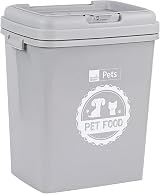 Taylor & Brown 40L Grey Airtight Pet Food Container with Flip Top Locking System view 2