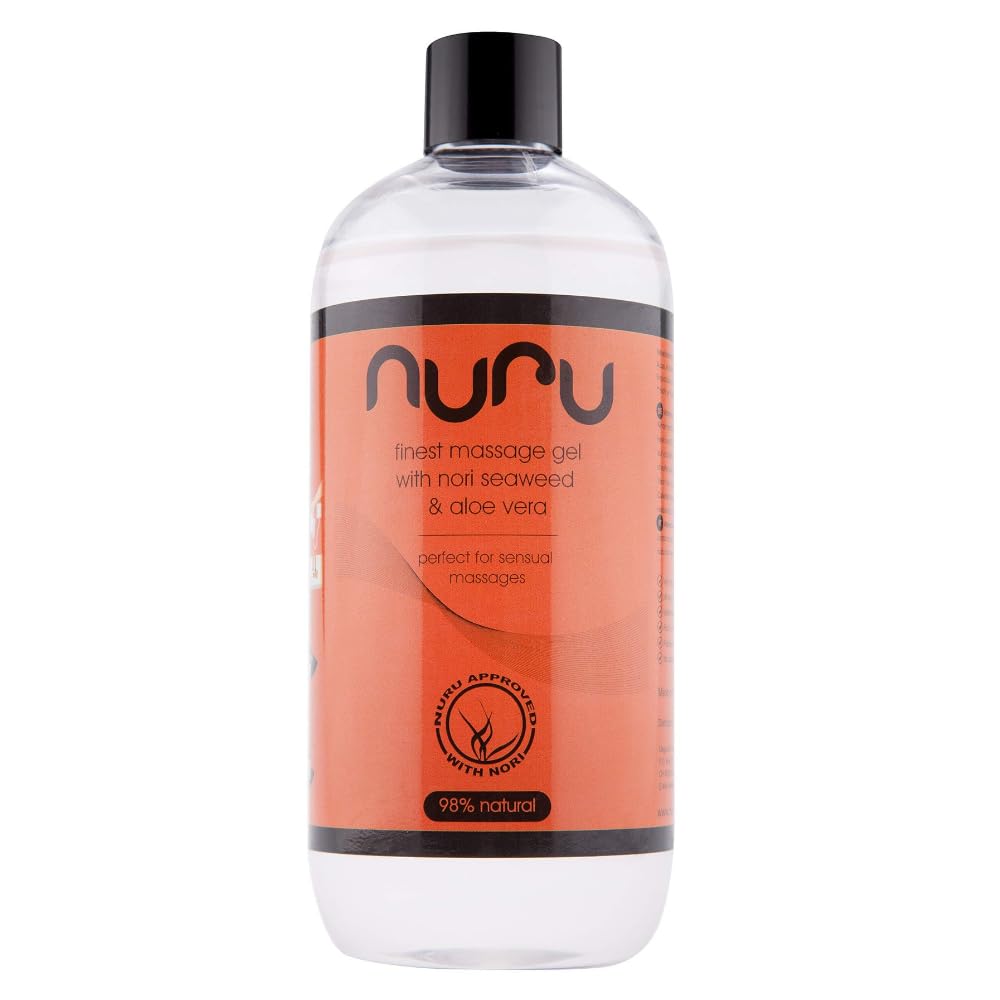 Nuru® Gel, massage gel 500 ml - water-based, excellent lubricant effect, first-class ingredients, skin-friendly, non-sticky, odorless, no dyes / parabens, natural, for a better massage and a happy ending