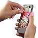 Alban 2 Pack Stick On Back of Cell Phone Pocket Wallets. Adhesive Credit Card Holder with RFID Blocking and Finger Strap - Pink Sunshine