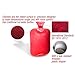 Peterpan Transparent Classic Rubber Hot Water Bottle with Animal Cover,2 Liter Hot Water Bag/Ice Bag,Red