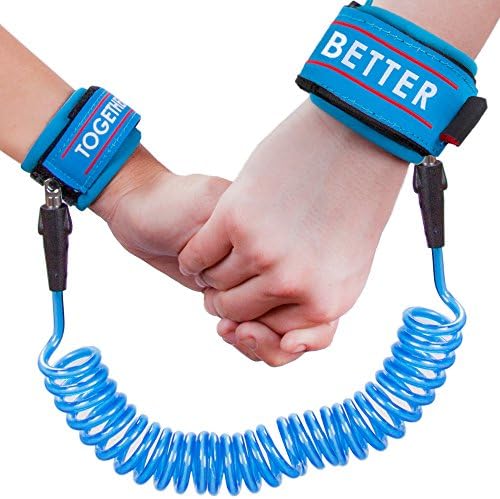 Child Anti Lost Safety Wrist Link: Walking Leash For Babies, Toddlers, Kids| Secure Travel Harness Skin Friendly, With Breathable Cotton Straps, Adjustable With Double Layer Velcro (2m, Blue)