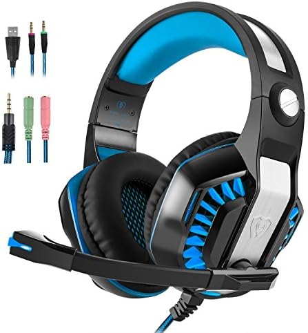 Gaming Headset,Collee GM-2 3.5mm Over-Ear LED light Gaming Headset/headphone with Volume Control Microphone for PC, Xbox One¹, PS4, Wii U,Mobile Phones