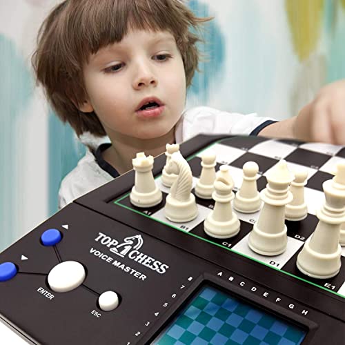 Top 1 Chess Electronic Chess Set | Chess Set for Kids and Adults | Voice Chess Computer Teaching System | Chess Strategy Beginners Improving Learning Board Game