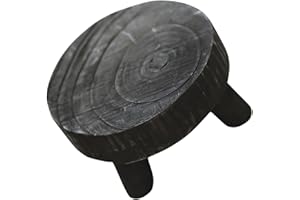 SEWCHICS Wood round Pedestal Stand Small Solid Wood Riser Plant Stool Indoor Display Tray for Home Décor