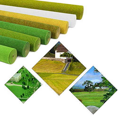 CP122 Artificial Model Grass Mat Trains Dark Green 40x100cm or 15.7‘’ x 39'' for Decoration Kids