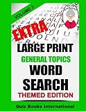Extra Large Print Word Search - General Topics Vol. 3