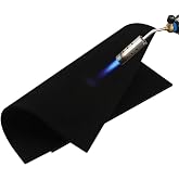 Welding Blanket Fireproof &ndash; Matace Carbon Felt Soldering Mat &amp; Pad, 5mm Flame Retardant Fabric, Heat Shield for Brazing, Stove Wick, Automotive Repair, HVAC Plumbing - 12x14 Inch, 2 Pack, Black