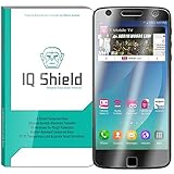 Motorola Moto Z Force Screen Protector IQ Shield Tempered Ballistic Glass Screen Protector for Moto Z Force (Verizon Moto Z Force Droid Edition) 99.9% Transparent HD & Anti-Bubble