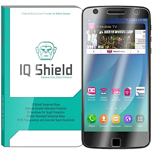 Motorola Moto Z Force Screen Protector IQ Shield Tempered Ballistic Glass Screen Protector for Moto Z Force (Verizon Moto Z Force Droid Edition) 99.9% Transparent HD & Anti-Bubble Motorola Moto Z Force Screen Protector IQ Shield Tempered Ballistic Glass Screen Protector for Moto Z Force (Verizon Moto Z Force Droid Edition) 99.9% Transparent HD & Anti-Bubble