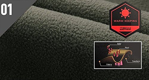Eglemall Men's Hunting Soft Shell Tactical Fleece Jackets and Pants Set