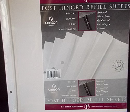 Canson post hinged refill sheets