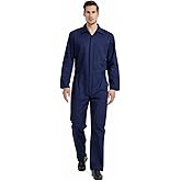 TopTie Men's Long Sleeve Coverall, Action Back Coverall Relaxed Fit, Work Wear Suit