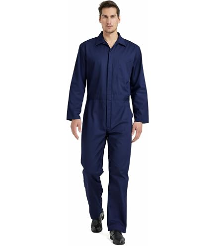 Pioneer Heavy Duty Work Coveralls for Men - 7 Pockets - Adjustable