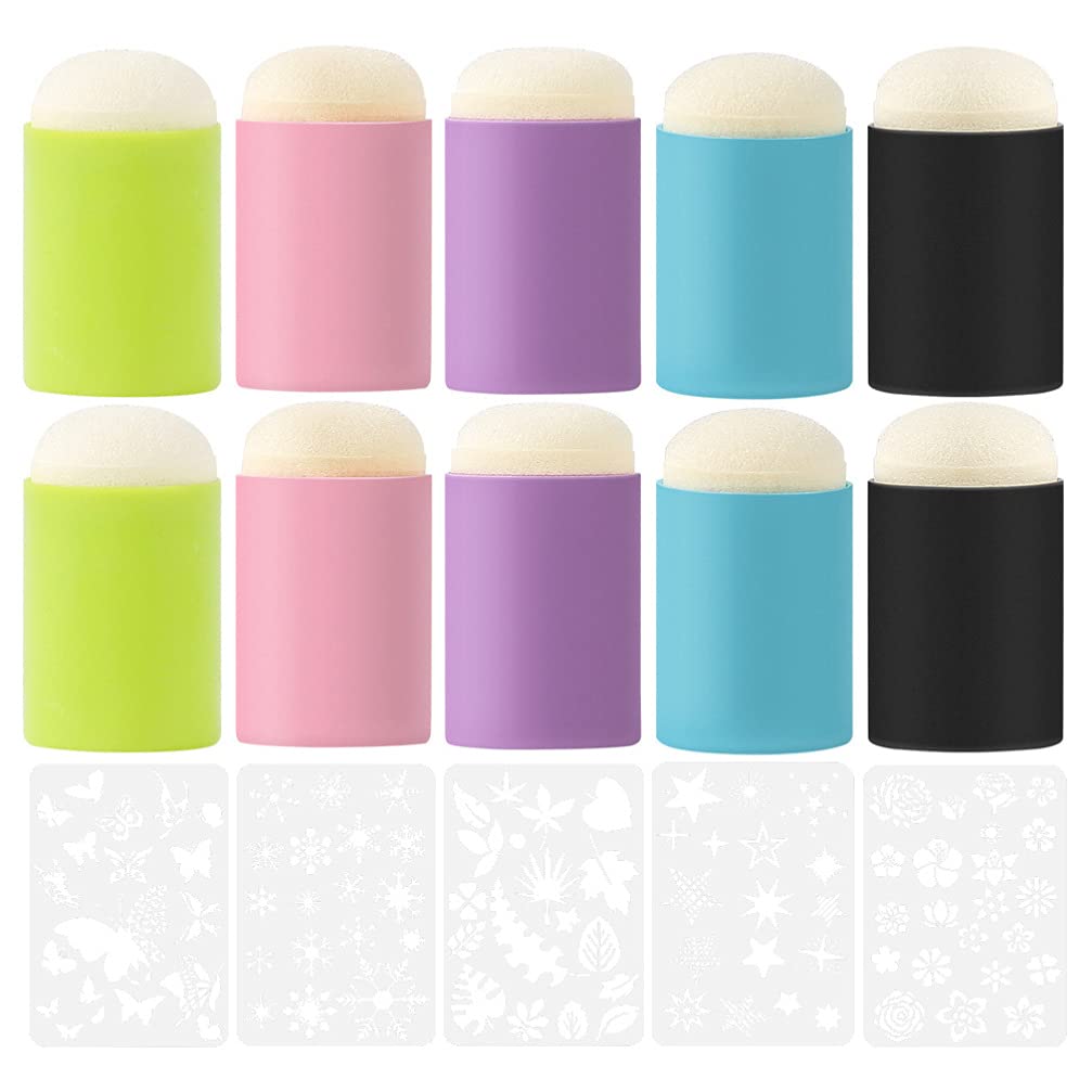 ARTIBETTER 1 Set Finger Sponge Foam Daubers Finger Painting Sponge