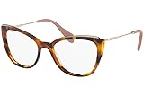 Miu Miu MU02QV Eyeglasses 53-17-140 Havana w/Demo