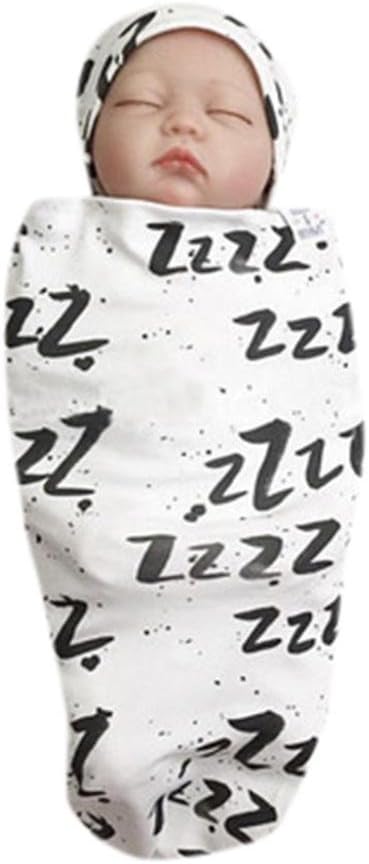 Deloito Clearance Newborn Baby Blanket Swaddle Print Sleeping Bag Kids Sleep Sack Stroller Wrap Swaddle Wrap Blanket for Baby-2 Pack