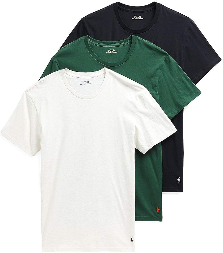 Polo Ralph Lauren Men's Classic Crew Neck Undershirts 3-Pack at  Men’s Clothing store