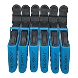 6pcs Salon Croc Hair Styling Clips-Sectioning Plastic Alligator Hair Clip For Thick Hair-Non-Slip DIY Accessories Hairgrip for Women and Girls