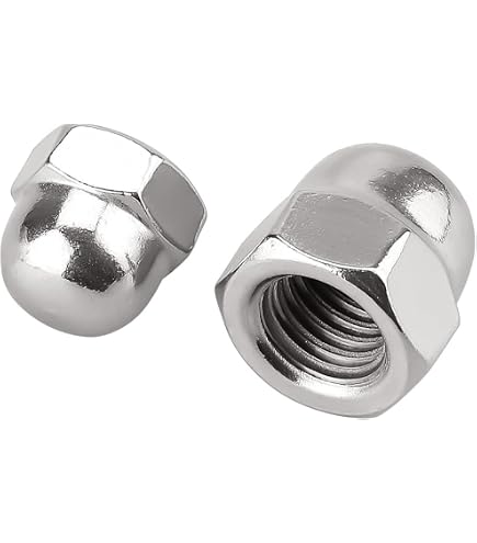 20-Pack UNC 5/16-18 Stainless Steel Acorn Cap Nuts – 304 (18-8) Dome Head, Corrosion Resistant, Imperial Thread For DIY & Construction (Bright Finish)