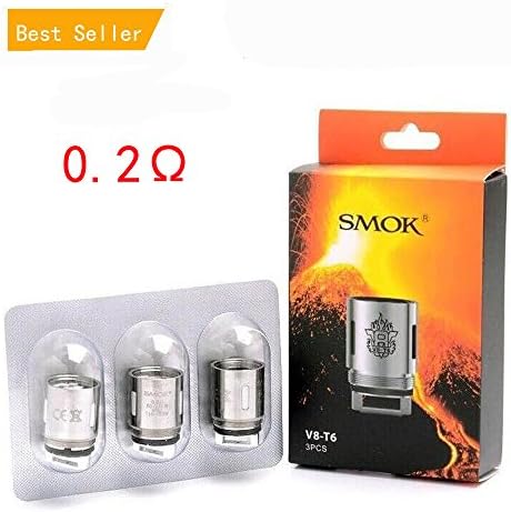 3pcs Authentic SḾOK TḞṼ8 TanḰ Ḉoils Ṽ8T6 0.2 ohḿ Ḉoils