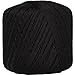 Threadart 100% Pure Cotton Crochet Thread - Size 10 - Color 13 - BLACK -2 sizes 27 colors available