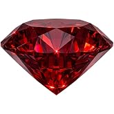 0.5-4 Carat Round Cut Ruby Loose Stone, Lab Created Red Corundum Gemstone, VVS Clarity Loose Gem with AGL Certificate for Ring, Pendant, Earrings, Jewelry Making Gift