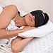 Luxury Contoured Eye Sleep Mask for Men & Women - Light Blocking Black Out Sleeping Eye Mask | Blindfold for Deep, Tranquil, Restful Sleep | Silky Soft Cotton | Eye Cover w/Adjustable Straps