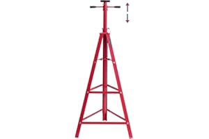 Goplus Underhoist Support Stand, 2 Ton 48.5” to 84” Height Adjustable Under Hoist Tripod Stand with Protective Rubber Pad, 44