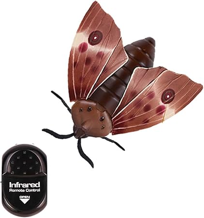 Amazon Rcおもちゃ 赤外線リモコンシミュレートされた昆虫のおもちゃ カマキリのおもちゃ を祈るリアルなrcホタルの蛾面白いノベルティギフト子供のいたずらおもちゃ 3チャンネルと2つの方法 蛾 ラジコン ドローン 通販