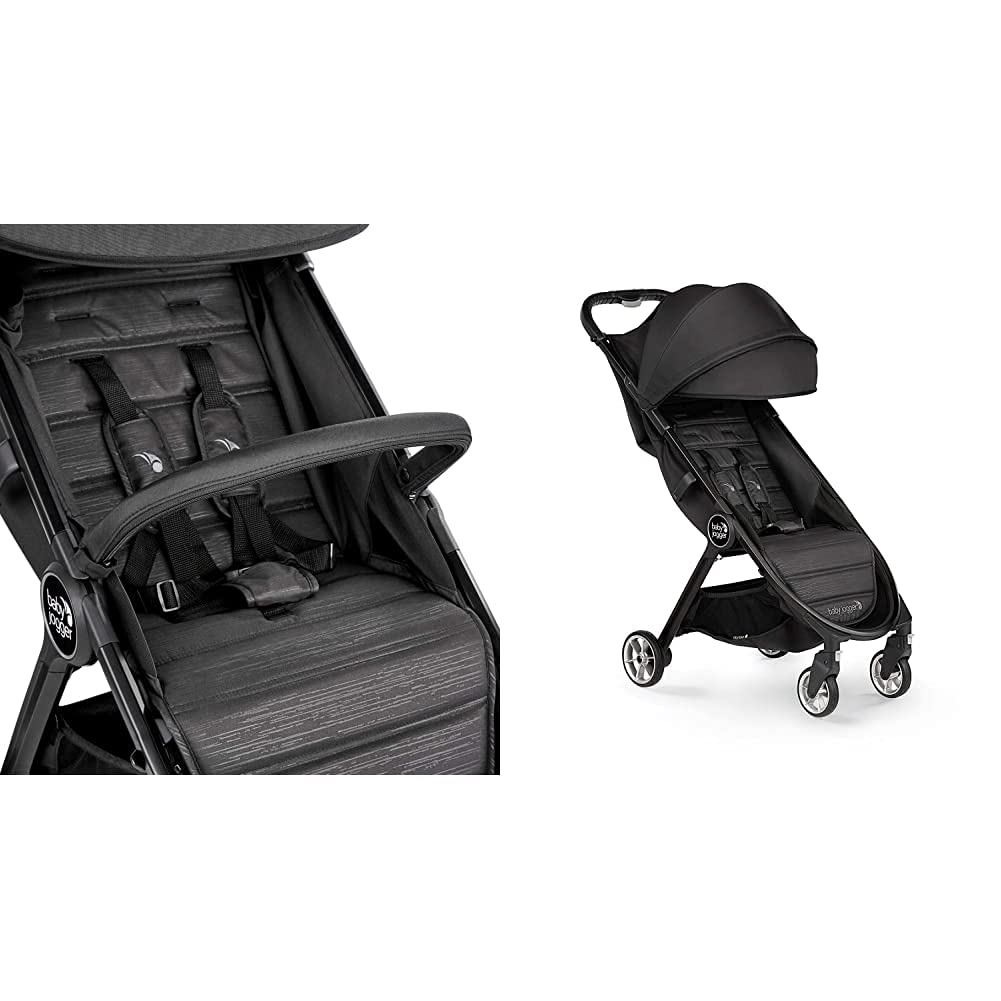 Baby Jogger City Tour 2 Belly bar, Black with Baby Jogger City Tour 2 Single Stroller, Jet
