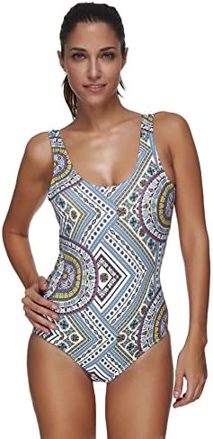 FUVOYA Tankini Long Swim Botton for Women Slimming Swimsuit Swimdress Plus Size XXL