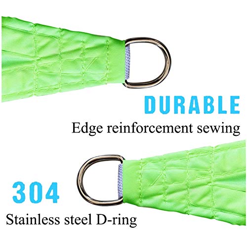 FOGUO 6x6x6m Sonnensegel Wasserdicht Dreieck, Sonnenschutz Segel Dreieckig, Sonnenschutz Wasserabweisend Polyester für… – Bild 4