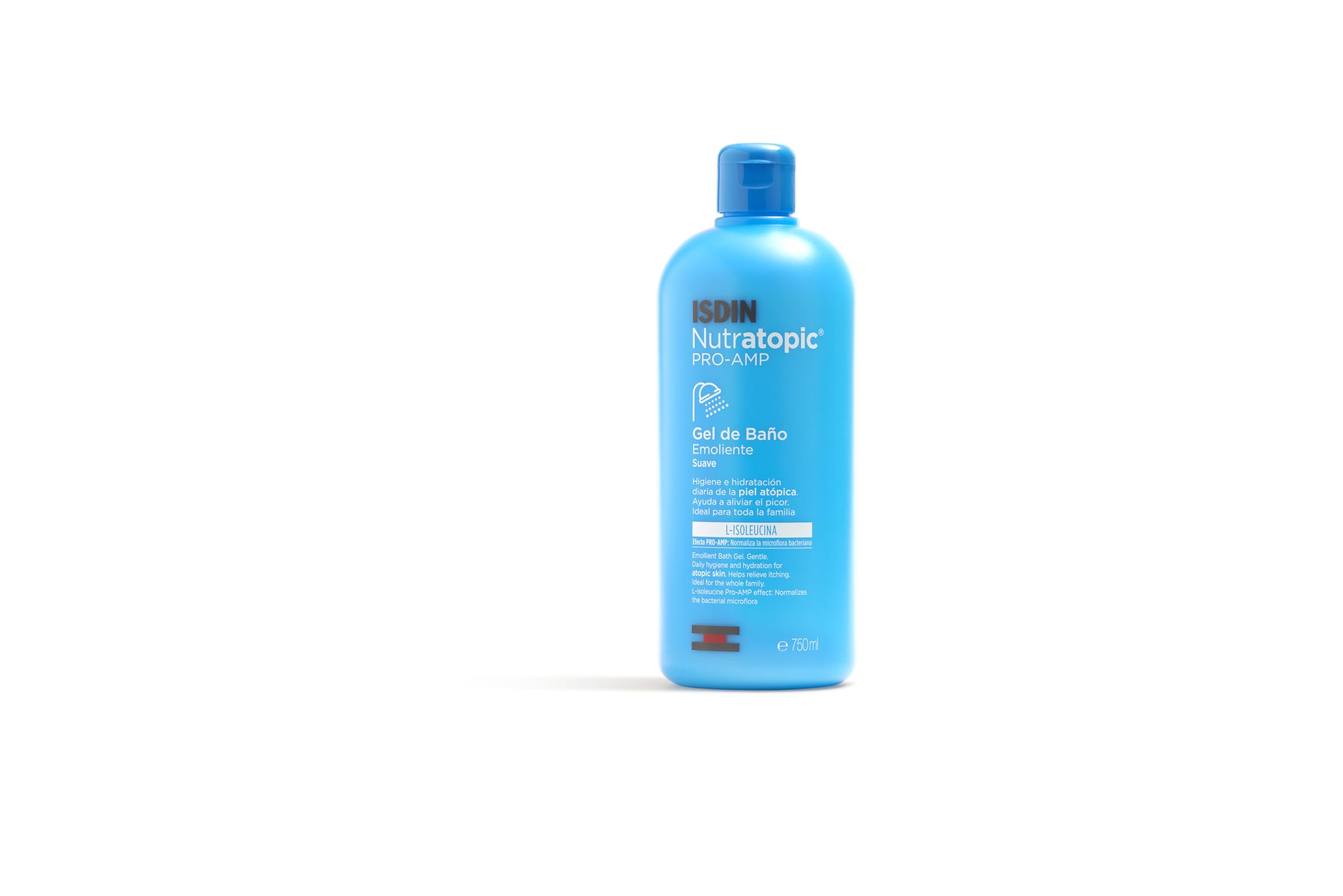 ISDIN Nutratopic®PRO-AMP Emollient Bath Gel (750ml) | Gentle shower gel for atopic or dry skin