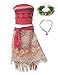 MUABABY Girls Adventure Outfit Cosplay Costume Skirt Set with Accessories (7-8 Years, Dress with headband)