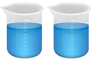 2pcs Laundry Measuring Cup, 100ml Silicone Liquid Measuring Cups Reusable Laundry Detergent Measuring Dispenser Cup for Liqui