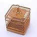 Lianle Breathable Square Bird Travel Cage Bamboo Wood Bird Feeding Cage for Small Birds Parrot – Retro Bamboo Wood Birdcagethumb 3
