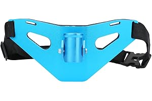 RiToEasysports Fishing Fighting Waist Belt,Aluminium Alloy Fishing Rod Pole Holder Stand Up Waist Fighting Belt for Fishing