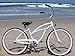Firmstrong Urban Lady Single Speed Beach Cruiser Bicycle, 26-Inch, White/Pink Rims w/Black Seat (15226)