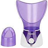 Facial Steamer Personal Steam Inhaler Sauna Facial Steamer Hot Mist Moisturizing Beauty Instrument Rejuvenate and Hydrate Your Skin (Purple)