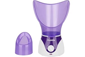 HUASIDA Facial Steamer Personal Steam Inhaler Sauna Facial Steamer Hot Mist Moisturizing Beauty Instrument Rejuvenate and Hydrate Your Skin (Purple)