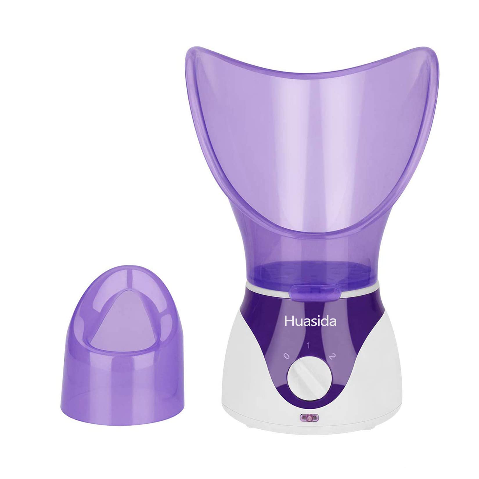 Photo 1 of Facial Steamer Personal Steam Inhaler Sauna Facial Steamer Hot Mist Moisturizing Beauty Instrument Rejuvenate and Hydrate Your Skin (Purple)